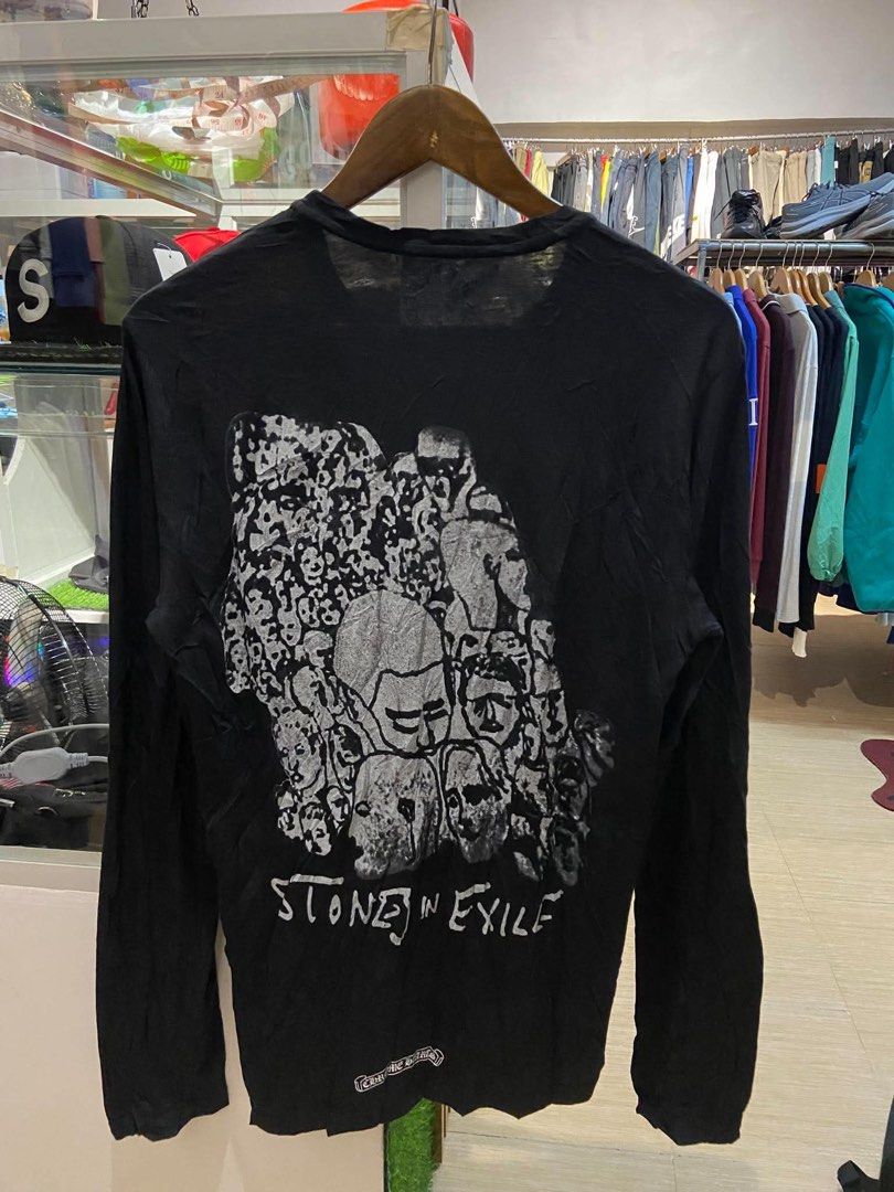 Chrome hearts x the rolling stones exile (Category: Coats, Jackets and Outerwear) located in Legazpi City. Submitted by the_goodcatch (Listing ID 1463396114, Image 2). Description: - 2008 release Rare - legit/authentic💯 - 21 - 29 - minimal hairlines.
