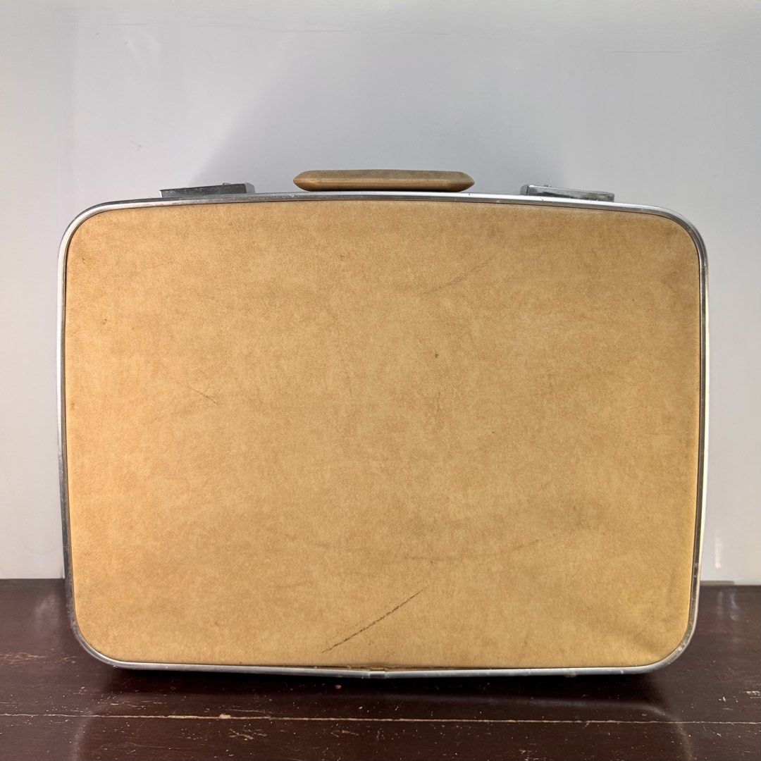 Classic Beige Hard Case (Category: Luggage) located in Bulacan. Submitted by orangepixiestixgirl (Listing ID 1463469910, Image 1). Description: ‼️message me on ig, @orangepixiestixgirl for inquiries and transactions‼️ ‼️CAN’T REPLY HERE‼️ Classic Beige Hard Case —Inner lining needs to be fixed. Dimensions: Height—37cm Width— 48cm Depth—14cm Notes: Secondhand bags from Japan surplus. Please manage your expectations, may have signs of use and minor
