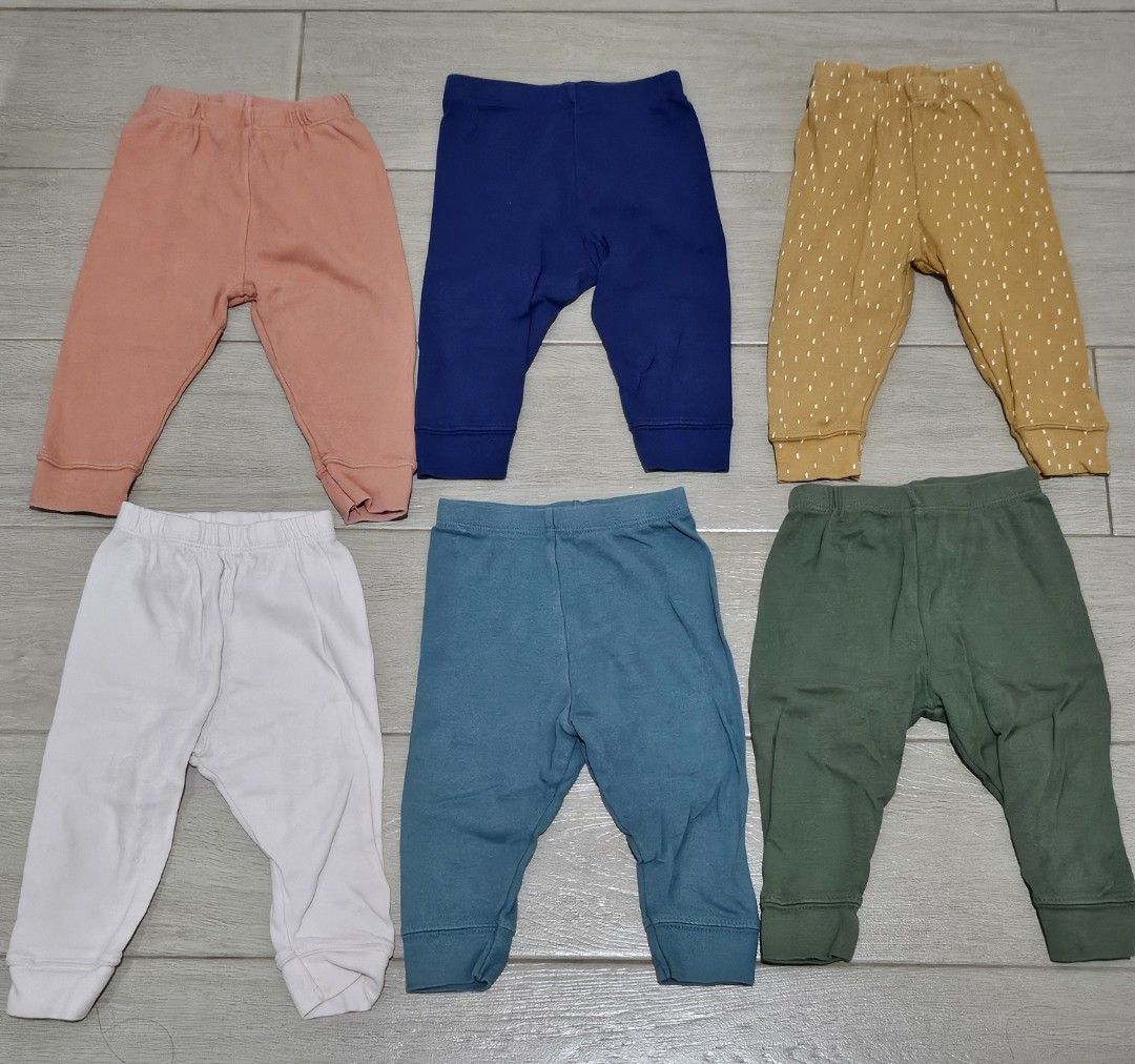 Cloud Island Baby Pants Bundle (3-6M) (Category: Babies & Kids Fashion) located in Manila. Submitted by momshiedells (Listing ID 1463469722, Image 2). Description: Cloud Island Baby Leggings/Pants – 3–6M | 6-Piece Bundle Cute and practical everyday baby pants in a mix of neutral and fun colors: 🩷 Peach 💙 Royal blue 🤎 Mustard with white dots 🤍 White 🩵 Blue 🌿 Green Preloved Good condition with normal signs of use. ✨ Can be sold individually o