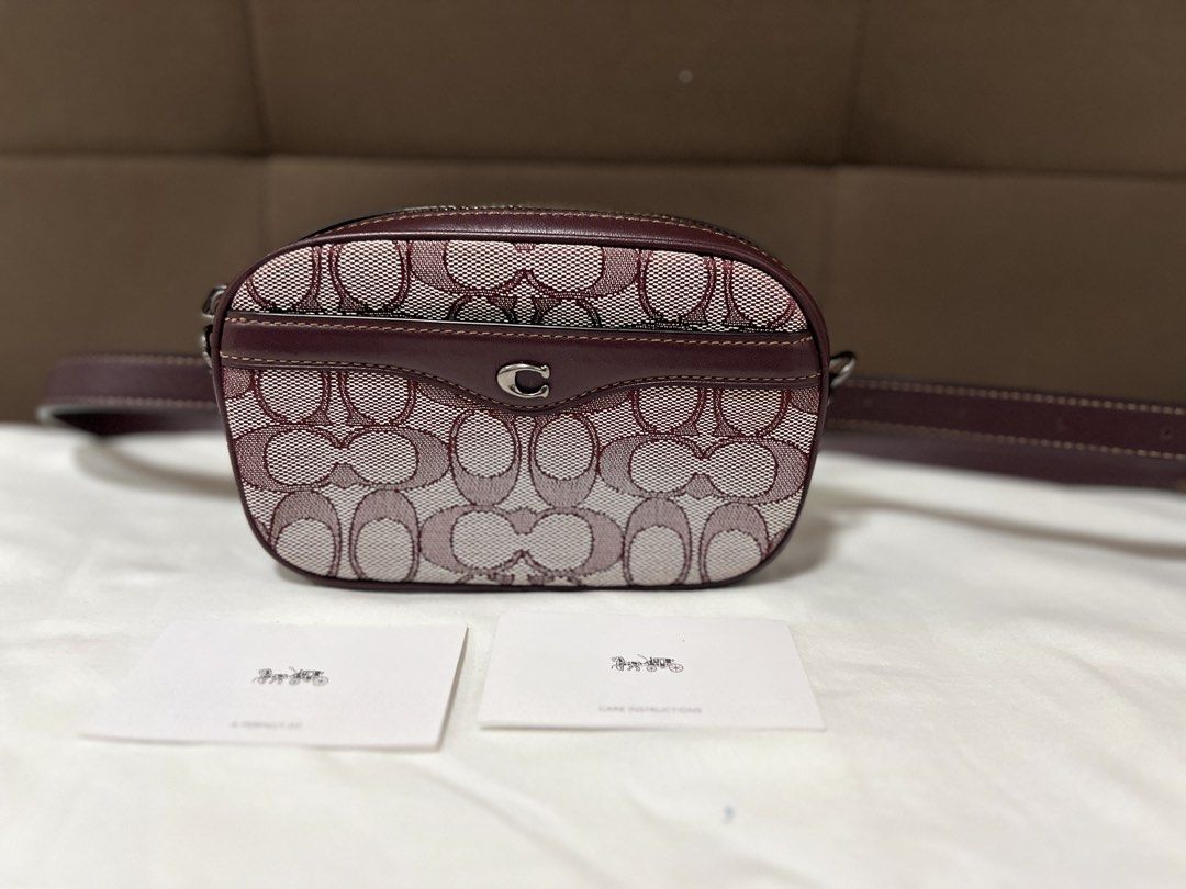 Coach belt bag (Category: Luxury Bags & Wallets) located in Cabanatuan. Submitted by hellorhea (Listing ID 1463461063, Image 1). Description: Flaw: strap for crossbody is missing. No dust bag but there's care card. .