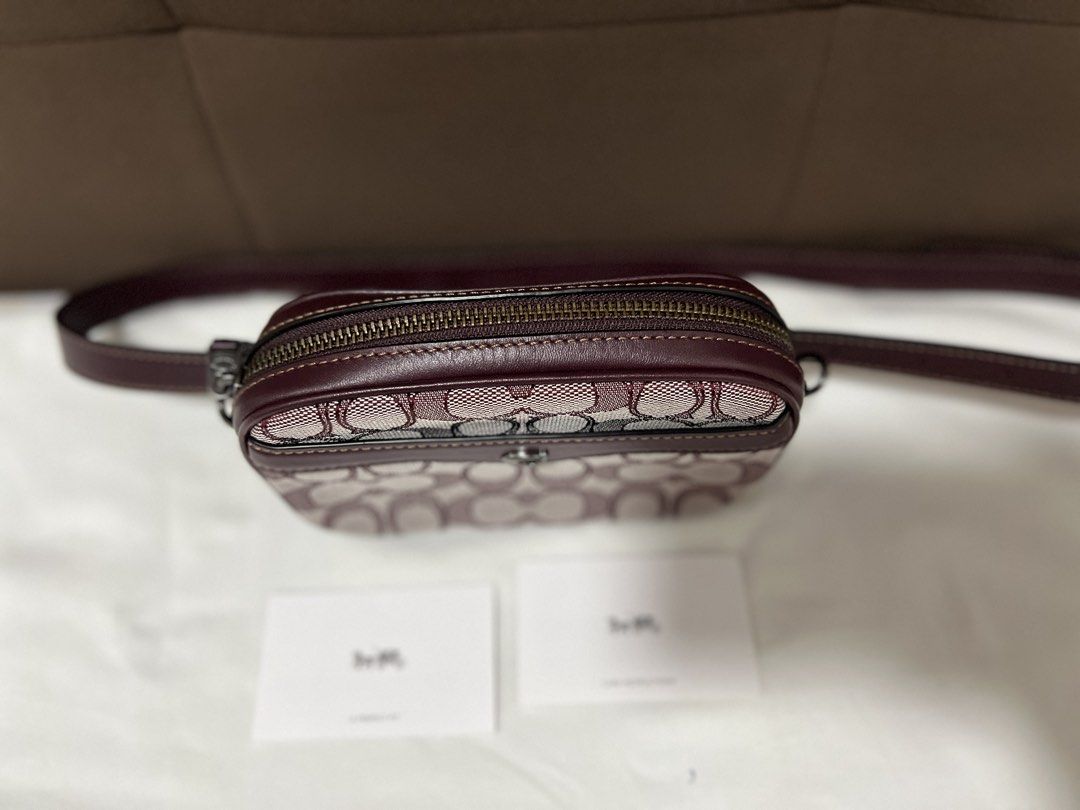 Coach belt bag (Category: Luxury Bags & Wallets) located in Cabanatuan. Submitted by hellorhea (Listing ID 1463461063, Image 2). Description: Flaw: strap for crossbody is missing. No dust bag but there's care card. .