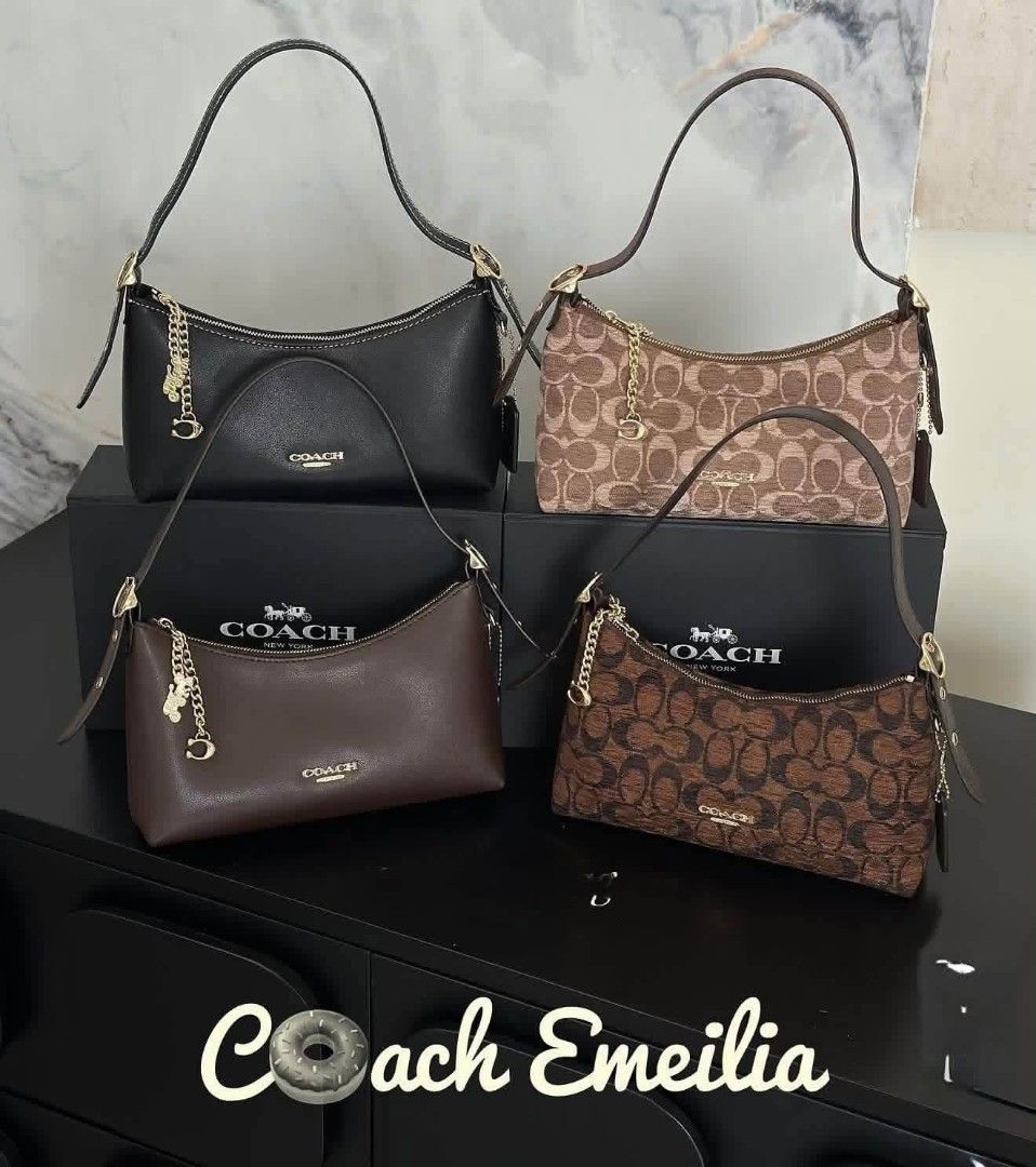 Coach Emeilia Shoulder Bag (Category: Shoulder Bags) located in Quezon City. Submitted by bagsboutiqueph (Listing ID 1463493625, Image 1). Description: LAST PRICE POSTED. LIMITED STOCKS! BRANDNEW WITH INCLUSIONS. COLOR MAY SLIGHTLY VARY IN ACTUAL DUE TO LIGHTING AND CAMERA SETTING. OTHER PHOTOS WILL BE SEND DURING PURCHASE AND FOR SURE BUYERS ONLY. WHEN IN DOUBT, DO NOT ORDER. THANK YOU..
