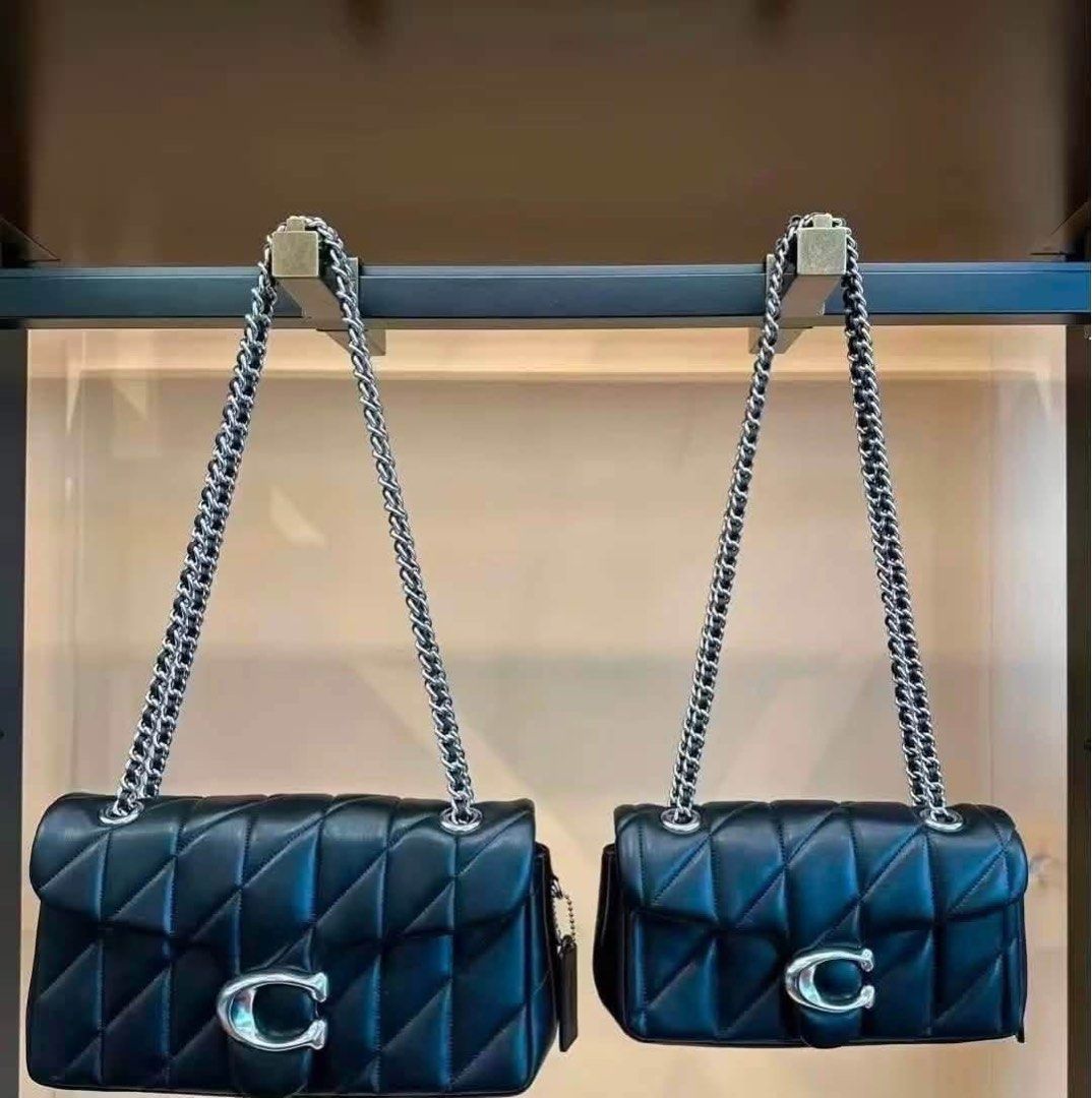 Coach Quilted Tabby Shoulder Bag ( 20 and 26 ) (Category: Shoulder Bags) located in Manila. Submitted by btdcbagtrendsdcapul.2 (Listing ID 1463384897, Image 1). Description: Inclusion: Tag, Carecard, Paper Bag, Dustbag, Limited stocks only 📩 Dm for inquiries.
