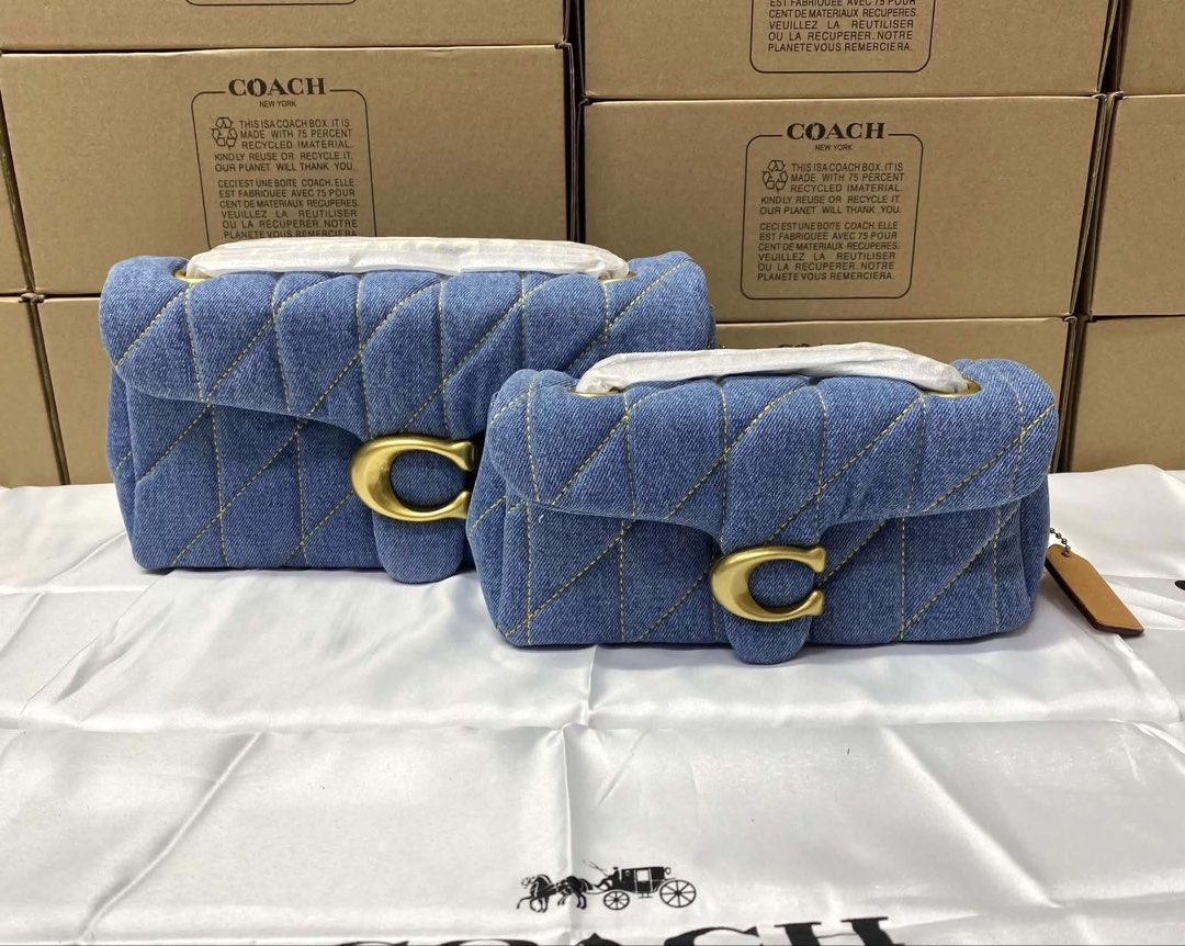 Coach Tabby Denim 20 / 26 (Category: Shoulder Bags) located in Bulacan. Submitted by mykakarizza (Listing ID 1463447586, Image 1). Description: Tabby on denim!!😱😱 NEW!!! 26 cm ₱2300 20 cm ₱2100 Complete inclusions 📸 Actual pics! 🙋🏻‍♀️ ─── ✦ ─── ✦ ─── ✦ ─── ✦ ─── 🛍️ LOOKING FOR MORE RESELLERS 🛍️ ✨ Buy 3 pcs of ANY items — FREE SHIPPING NA!🚚 ✨ Buy 10 items → FREE SF + ₱50 OFF EACH! 💖 PM us for 30 pcs & up WS 🤍 #Mallpulloutbagssupplier.