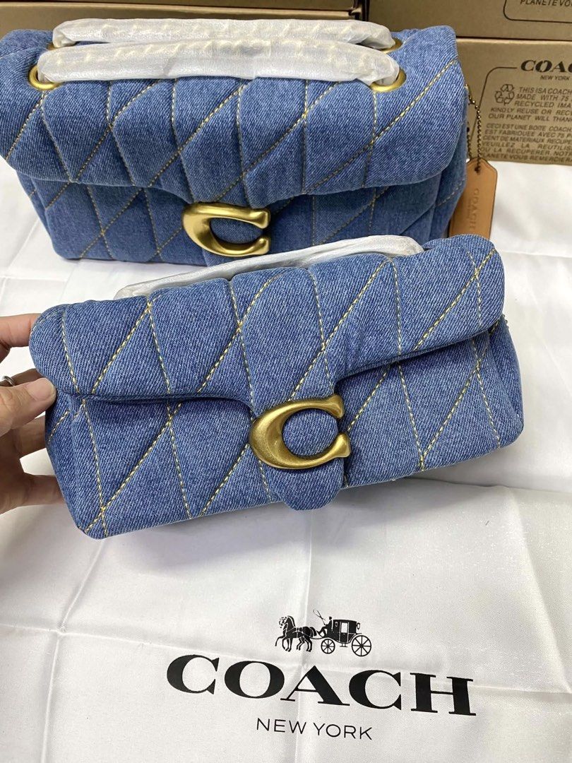 Coach Tabby Denim 20 / 26 (Category: Shoulder Bags) located in Bulacan. Submitted by mykakarizza (Listing ID 1463447586, Image 2). Description: Tabby on denim!!😱😱 NEW!!! 26 cm ₱2300 20 cm ₱2100 Complete inclusions 📸 Actual pics! 🙋🏻‍♀️ ─── ✦ ─── ✦ ─── ✦ ─── ✦ ─── 🛍️ LOOKING FOR MORE RESELLERS 🛍️ ✨ Buy 3 pcs of ANY items — FREE SHIPPING NA!🚚 ✨ Buy 10 items → FREE SF + ₱50 OFF EACH! 💖 PM us for 30 pcs & up WS 🤍 #Mallpulloutbagssupplier.