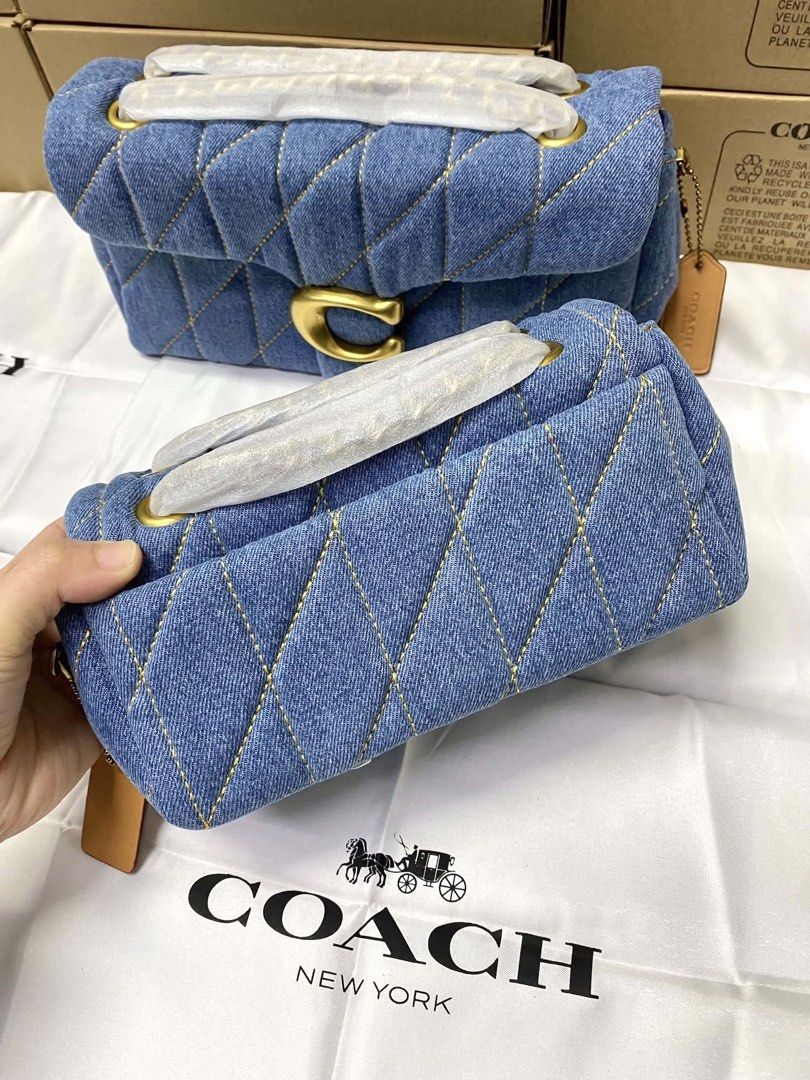 Coach Tabby Denim 20 / 26 (Category: Shoulder Bags) located in Bulacan. Submitted by mykakarizza (Listing ID 1463447586, Image 3). Description: Tabby on denim!!😱😱 NEW!!! 26 cm ₱2300 20 cm ₱2100 Complete inclusions 📸 Actual pics! 🙋🏻‍♀️ ─── ✦ ─── ✦ ─── ✦ ─── ✦ ─── 🛍️ LOOKING FOR MORE RESELLERS 🛍️ ✨ Buy 3 pcs of ANY items — FREE SHIPPING NA!🚚 ✨ Buy 10 items → FREE SF + ₱50 OFF EACH! 💖 PM us for 30 pcs & up WS 🤍 #Mallpulloutbagssupplier.