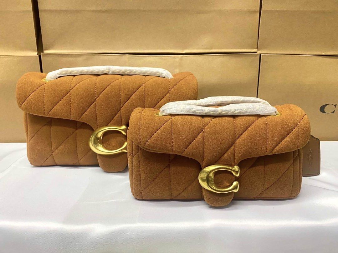 Coach Tabby Quilting in Suede Warm Brown (Category: Shoulder Bags) located in Bulacan. Submitted by mykakarizza (Listing ID 1463454901, Image 1). Description: NEW SUEDE WARM BROWN😍 26 cm ₱2300 20 cm ₱2100 Complete inclusions 📸 Actual pics! 🙋🏻‍♀️ ─── ✦ ─── ✦ ─── ✦ ─── ✦ ─── 🛍️ LOOKING FOR MORE RESELLERS 🛍️ ✨ Buy 3 pcs of ANY items — FREE SHIPPING NA!🚚 ✨ Buy 10 items → FREE SF + ₱50 OFF EACH! 💖 PM us for 30 pcs & up WS 🤍 #Mallpulloutbagssu
