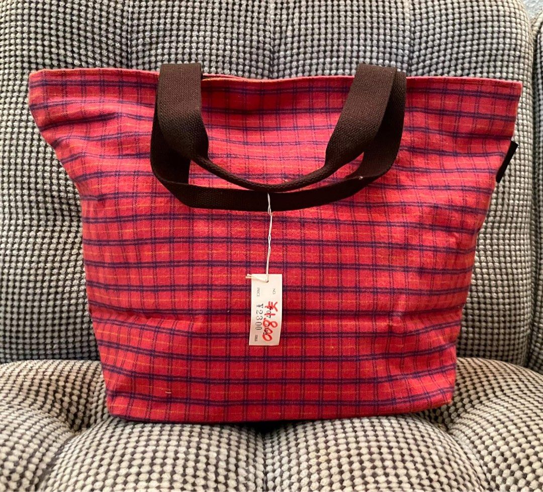 Cocorico Plaid Tote bag (Category: Shoulder Bags) located in Bulacan. Submitted by thriftbagcollections (Listing ID 1463457188, Image 2). Description: Cocorico Plaid Tote bag,Excellent condition!Approx;H-10”W-13”D-5.3” handle 6”.