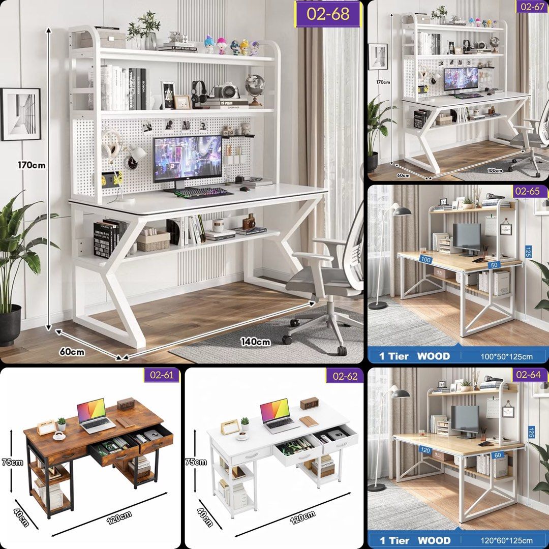 Computer Table | Study Table | Office Table | Gaming Table | Modern Home Basic Table | Study Table | 10604 (Category: Tables & Sets) located in Singapore. Submitted by _purple.com (Listing ID 1463444828, Image 3). Description: 🏆Authentic Professional Seller Approved By Carousell🏆 🔥Hot Selling Computer Table SG Ready Stocks🔥 🚚 Free Delivery Within 1 to 2 Working days Price Starting From $74 💬 Feel Free To Chat Us For More Details and Models 