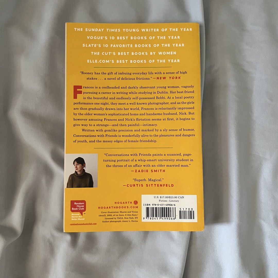 Conversations with Friends by Sally Rooney - A Novel (Category: Storybooks) located in Santa Rosa. Submitted by afterallbooks.ph (Listing ID 1463495366, Image 2). Description: Paperback Shipping via J&T Payment via GCash.