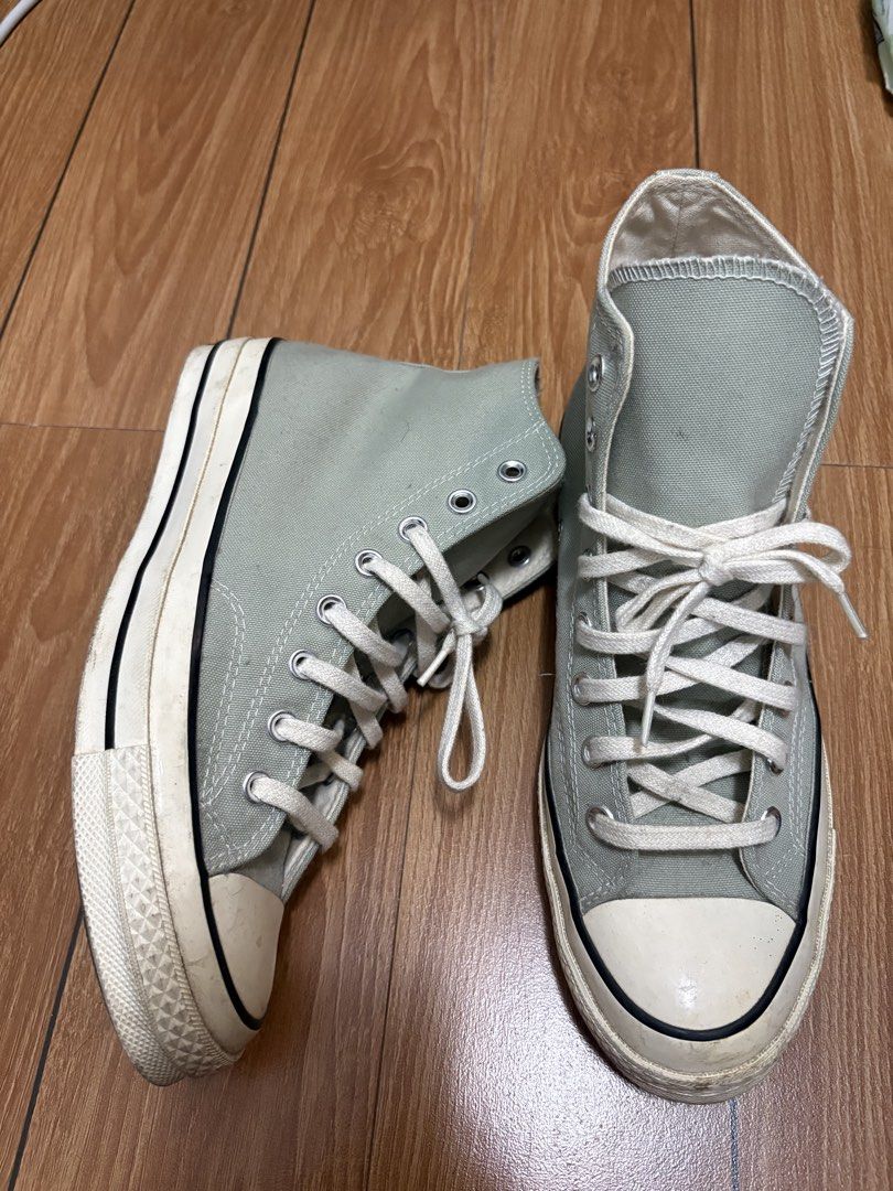 Converse Chuck Taylor All Star 70s (Category: Casual Shoes) located in Batangas. Submitted by luis_emmanuel (Listing ID 1463472862, Image 2). Description: Classic Converse Chuck Taylor 70s high tops Sage Green color 8.5 US (fits 9-9.5US) worn few times only In very good condition (needs slight cleaning only) RFS: decluttering & need funds .