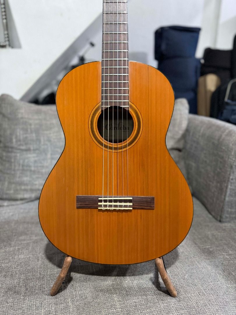 Cordoba Iberia CP110 Classical Guitar (Category: Musical Instruments) located in Manila. Submitted by ninraninra (Listing ID 1463518111, Image 3). Description: Cordoba Iberia CP110 Classical Guitar 6500 Solid top Minor wear & tear (see photos) Guitar only.