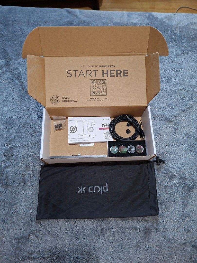CRKD Nitro Deck 2 (Smoke Black Edition) (Category: Controllers) located in Pasig City. Submitted by sisyphusislol (Listing ID 1463350484, Image 3). Description: Ordered directly from the US. I tested it out once to check the ergonomics, but decided that I still prefer my old case. Rather than letting it sit, I’m putting it up for someone looking for a premium handheld deck. ​Complete original packaging and box Also selling 4-pack DPAD for an addi