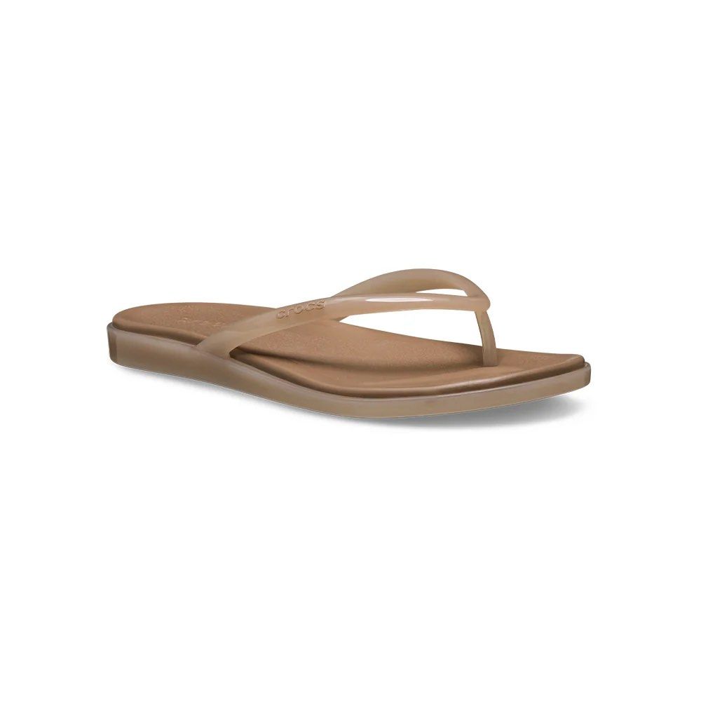 CROCS MIAMI JELLY ROUND TO FLIP (Category: Slippers and slides) located in Baguio. Submitted by page__three (Listing ID 1463404110, Image 2). Description: Size W6 Rfs: Too small for me Bag and tags included Used for a few times Can trade to W7 Black or Milk Chocolate.