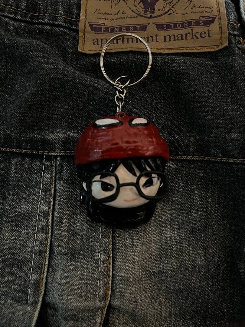 Custom Hirono Keychain (Category: Announcements) located in Oas. Submitted by wisp_ccc (Listing ID 1463473393, Image 2). Description: MADE IN AIR DRY CLAY HAND MADE.