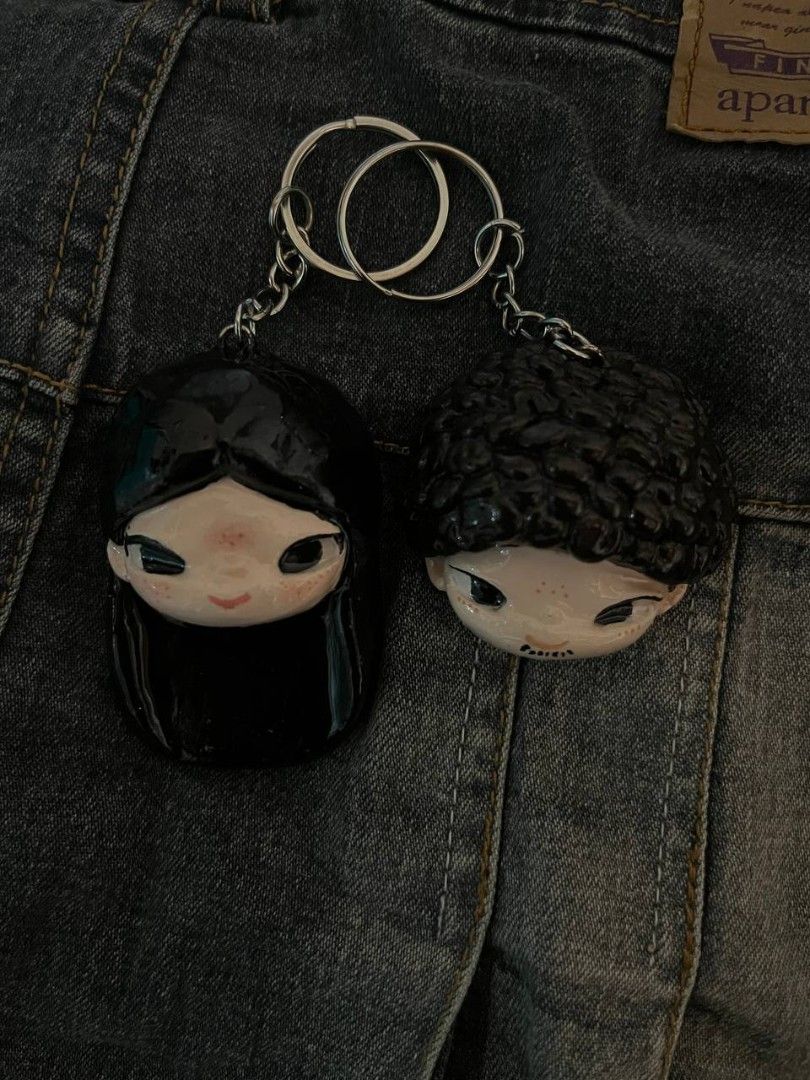 Custom Hirono Keychain (Category: Announcements) located in Oas. Submitted by wisp_ccc (Listing ID 1463473393, Image 3). Description: MADE IN AIR DRY CLAY HAND MADE.