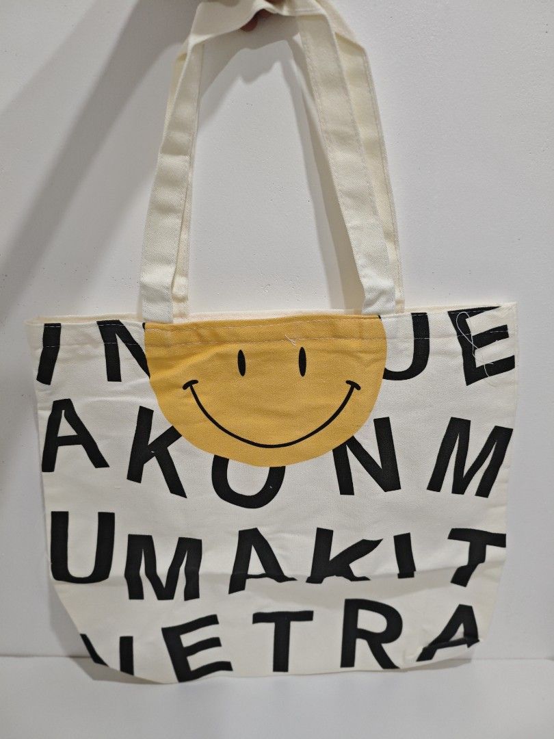 Cute Canvas Tote Bags (Category: Tote Bags) located in San Jose del Monte. Submitted by jenmallari_ (Listing ID 1463416603, Image 3). Description: - Adorable canvas tote bags with unique cartoon prints. 🏷️ P90 each. If take all, P400. 📍Muzon, SJDM, Bulacan.