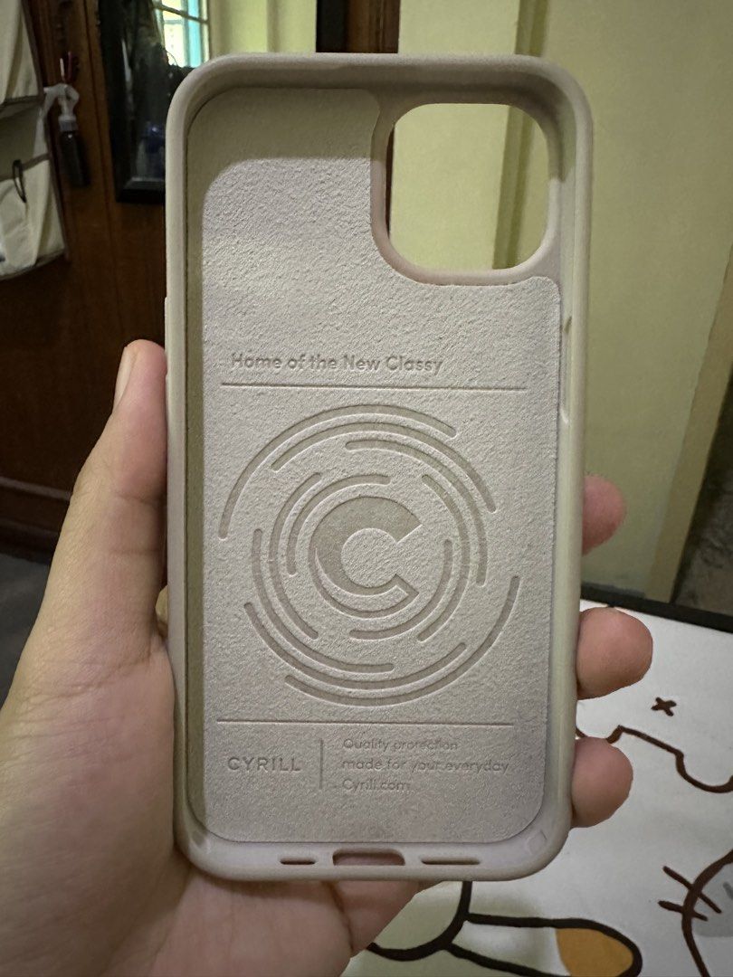 Cyrill by Spigen iPhone 13 Case Leather Brick (Cream) (Category: Cases & Sleeves) located in San Fernando. Submitted by jcpzz (Listing ID 1463349400, Image 2). Description: Cyrill by Spigen iPhone 13 Case Leather Brick (Cream).