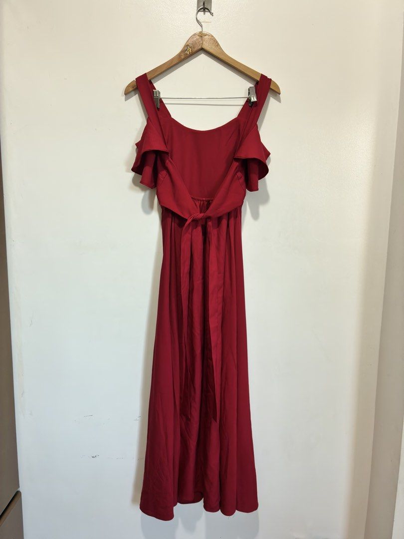 D63. Red Sleeveless Maxi Dress (Category: Dresses) located in Manila. Submitted by thrifters.mnl.28 (Listing ID 1463362341, Image 3). Description: .