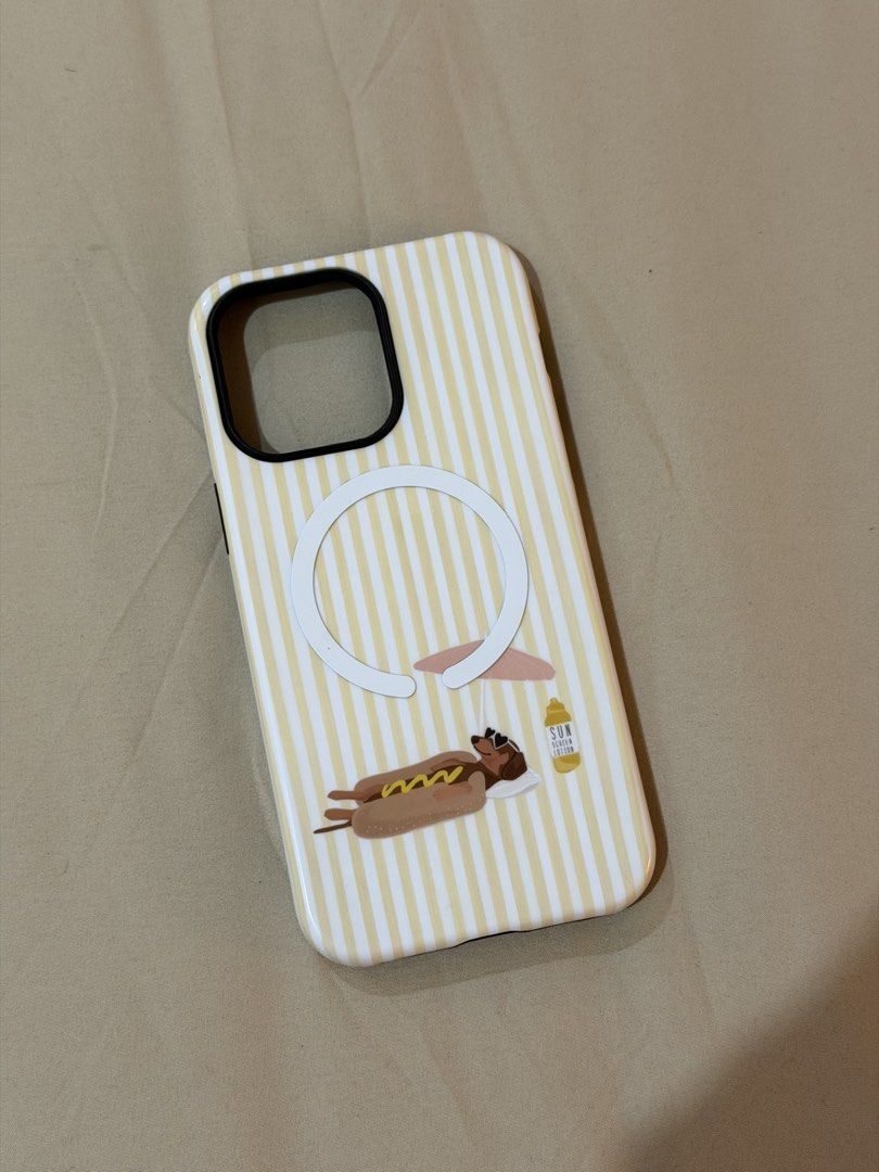 Dachshund iPhone 14 Pro Max Case with Magsafe Sticker (Category: Cases & Sleeves) located in Quezon City. Submitted by from.marie (Listing ID 1463363314, Image 1). Description: Dachshund case with Popsocket Magsafe Sticker.