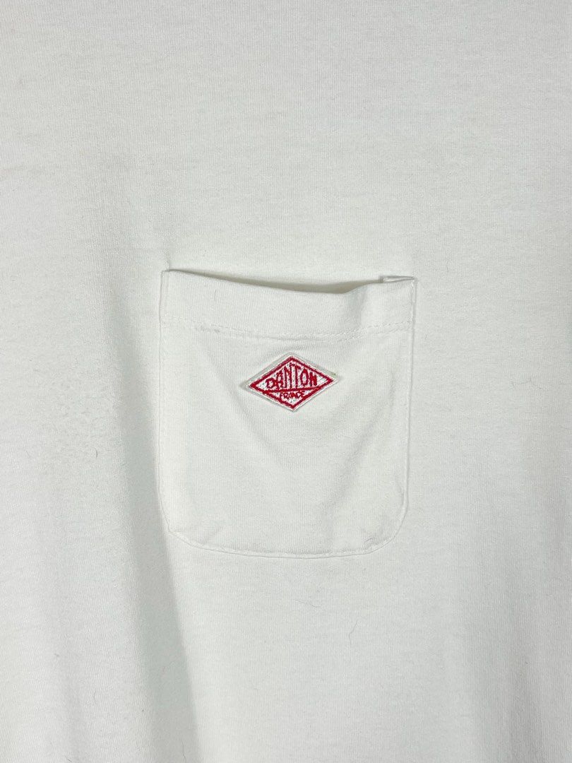 Danton Pocket Logo Shirt (Category: Tshirts & Polo Shirts ) located in Bacolod City. Submitted by nodaysoff (Listing ID 1463455946, Image 3). Description: Danton Pocket Logo Shirt - Authentic Measures: 20x25 | Medium boxy Good condition Flaws: Yellow stains ₱780.
