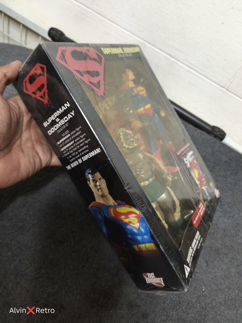 DC Direct Superman vs Doomsday Collector Set 2007 (Category: Figurines & Statues) located in Manila. Submitted by alvinretro (Listing ID 1463408337, Image 3). Description: FOR SALE 🔥 DC Direct Superman vs Doomsday Collector Set ✅ Superman & Doomsday Action Figures ✅ The Death of Superman ✅ Collector Set ✅ Sealed / Unopened ✅ Great for DC / Superman Collectors 📦 Shipping available nationwide 📩 PM for price / inquiries..
