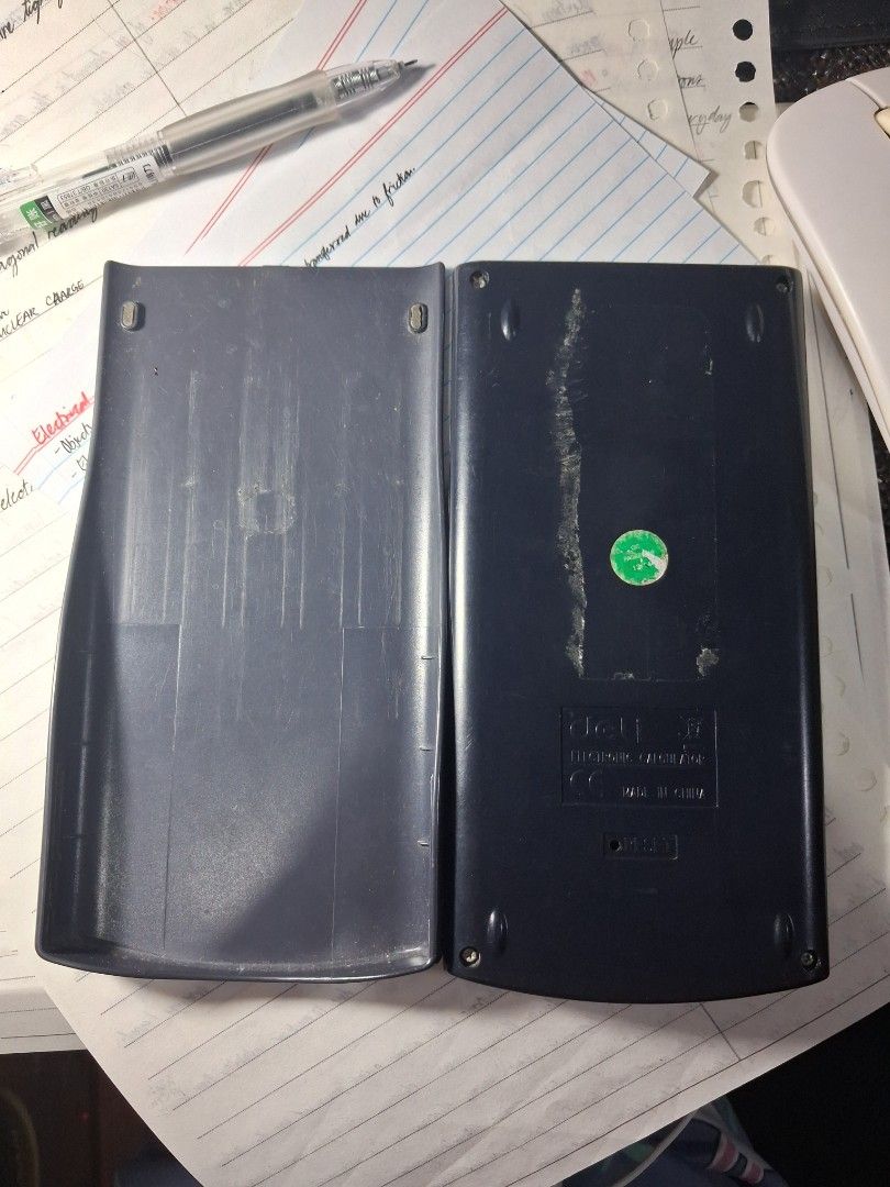 Deli DL-1710 Scientific Calculator (Category: Office & Business Technology) located in Davao. Submitted by suhzcart (Listing ID 1463474027, Image 2). Description: Has scratches. Will remove sticker residue and dust on buttons before handing to buyer. Check last photo of issue..
