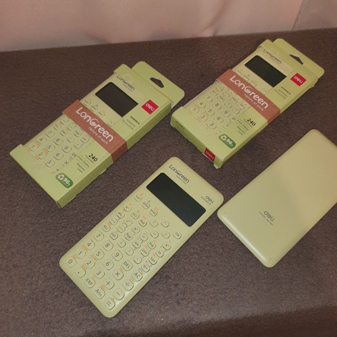 Deli longreen scientific calcualtor cute aestehtic casio hp sharp canon (Category: Cleaning Tools & Supplies) located in Pasig City. Submitted by fast-ship (Listing ID 1463328843, Image 1). Description: .