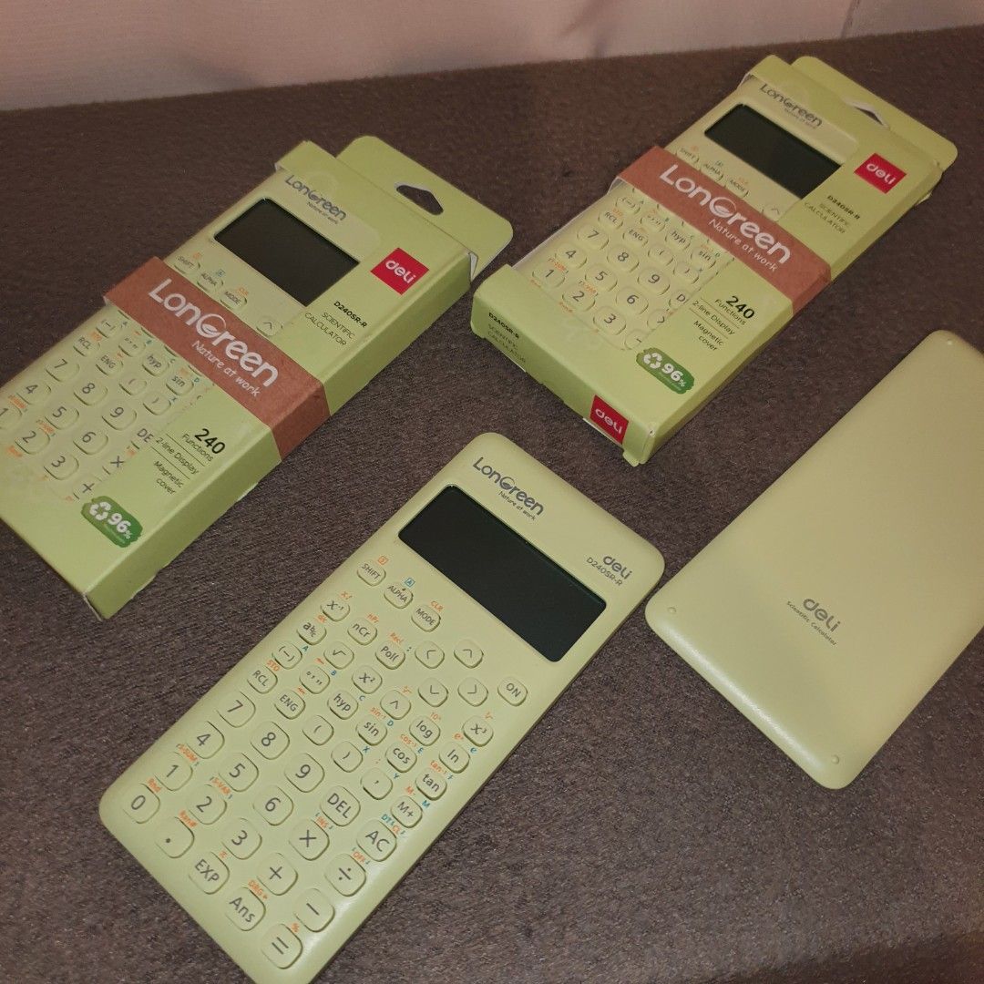 Deli longreen scientific calcualtor cute aestehtic casio hp sharp canon (Category: Cleaning Tools & Supplies) located in Pasig City. Submitted by fast-ship (Listing ID 1463328843, Image 3). Description: .