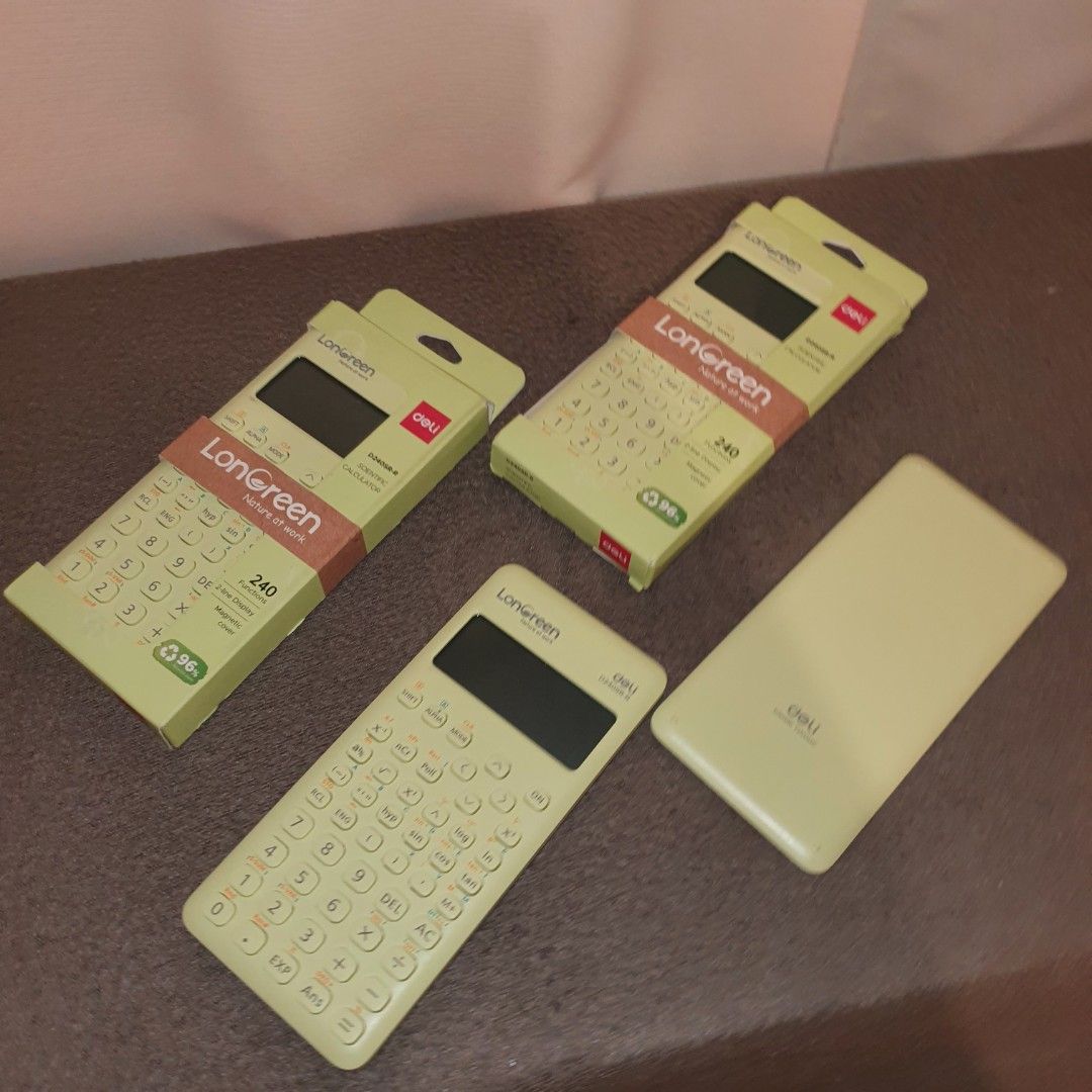 Deli longreen scientific calcualtor cute aestehtic casio hp sharp canon (Category: Cleaning Tools & Supplies) located in Pasig City. Submitted by fast-ship (Listing ID 1463328843, Image 2). Description: .