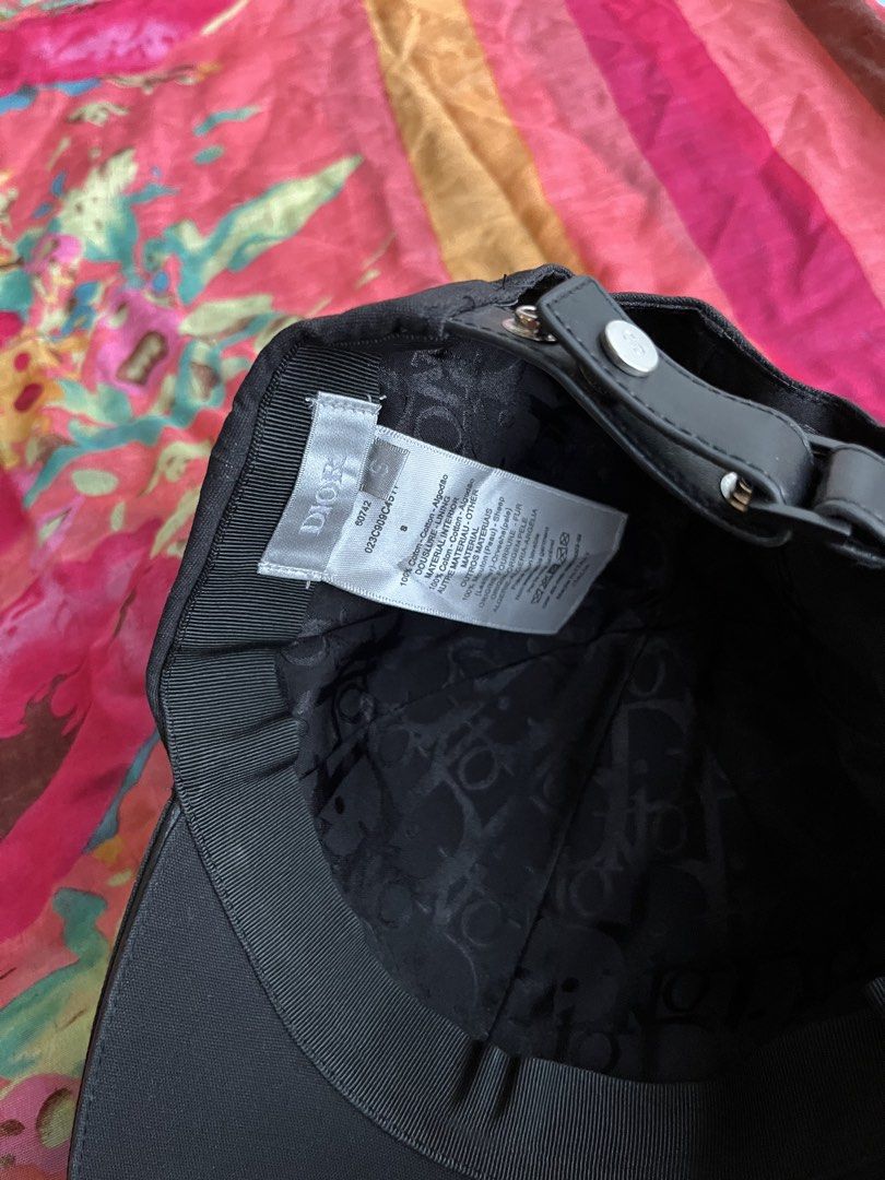 DIOR BLACK (Category: Hats & Beanies) located in Quezon City. Submitted by headline. (Listing ID 1463520177, Image 3). Description: DIOR HAT BLACK EMBROIDERY EXCELLENT CONDITION FOR ONLY:1,850php +SHIPPING FEE.