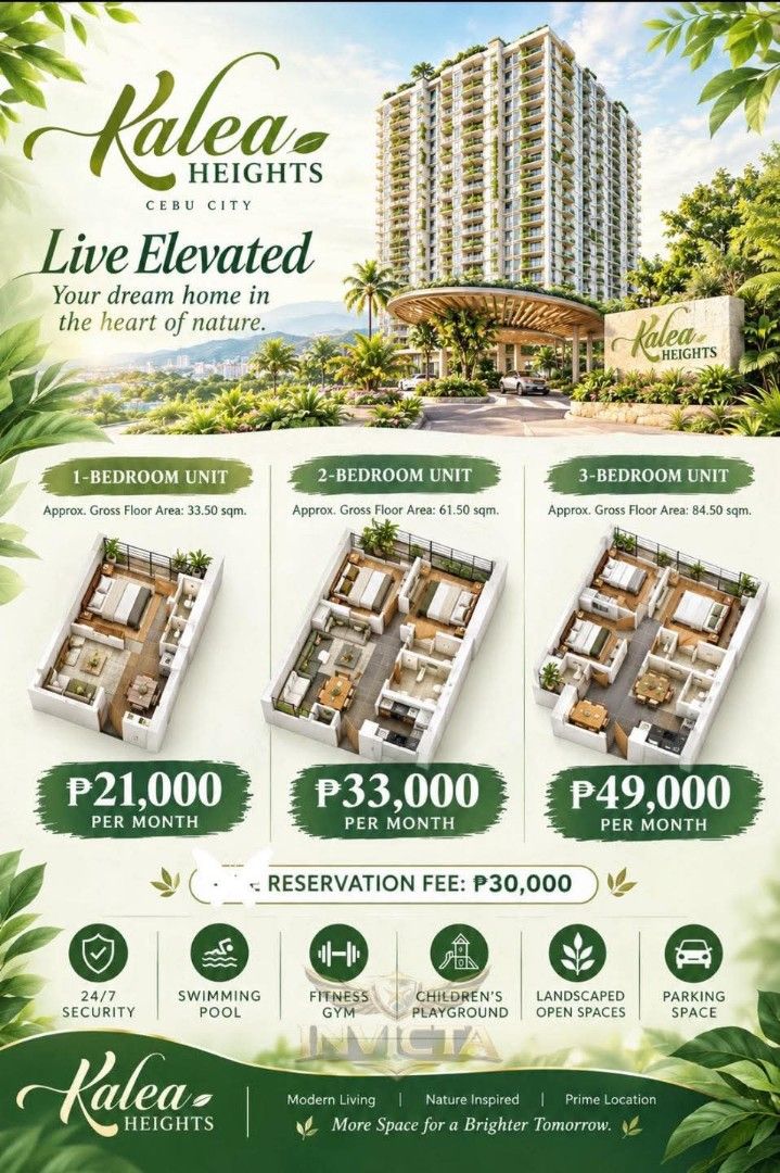 DMCI Homes (Category: Announcements) located in Cebu City. Submitted by aaamultiservicesg1980 (Listing ID 1463401131, Image 1). Description: OWN YOUR DREAM HOME ✨ From ONLY ₱21,051 PER MONTH! 📍 KALEA HEIGHTS • DMCI HOMES Cebu City ✅ 1-Bedroom — 29.50 sqm ✅ 2-Bedroom — 55.00 sqm ✅ In-House Financing available ✅ Turnover: December 2029 Don’t wait to buy. Buy and wait. 📈 📩 Message me for details!.