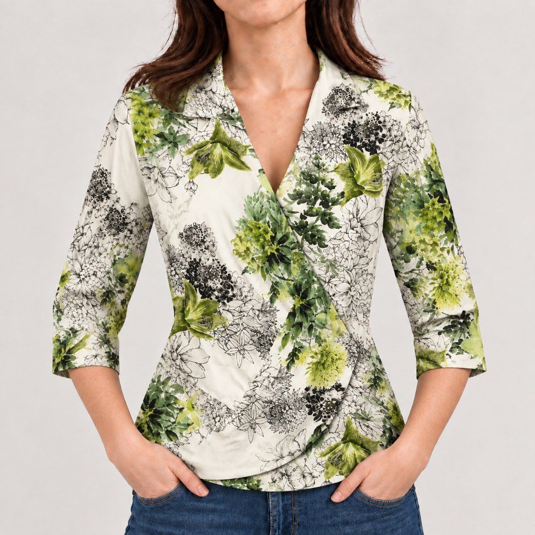 Dorothy Perkins Floral Wrap Blouse (Category: Blouses) located in San Ildefonso. Submitted by rgdeclutters (Listing ID 1463472256, Image 2). Description: L 24.5" W 17".