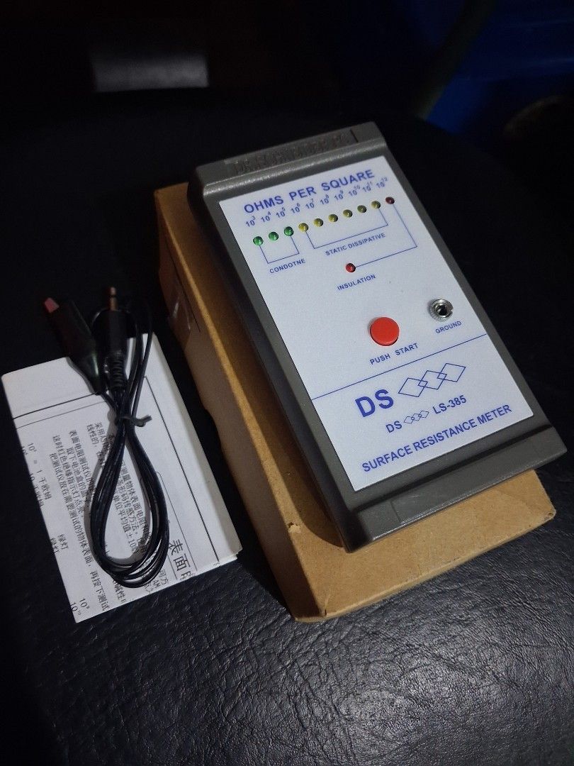 Dr Schneider LS-385 Surface Resistance Meter (Category: Other Accessories) located in Mandaluyong City. Submitted by daddyjpanlilio24 (Listing ID 1463487595, Image 1). Description: P 1000+sf Brand new old stock Battery not included 9v No issue Mandaluyong Shipping/payment: Gcash/maya Jnt payment 1st no cod Lalamove payment upon rider pick up.