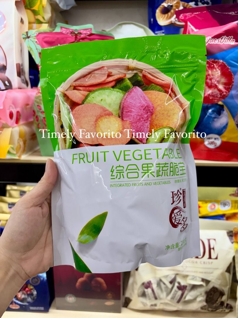 Dried mix Fruit & Vegetables chips 250g (Category: Packaged & Instant Food) located in Pasay City. Submitted by timelyfavorito1 (Listing ID 1463386190, Image 1). Description: Imported! Disclaimer: Timely Favorito is not affiliated with any of the brands posted on this account. Copyright & Trademarks are sole property of the brand owners..
