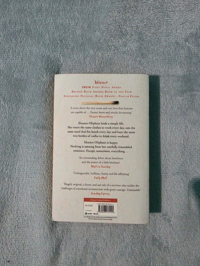 Eleanor Oliphant is Completely Fine (Category: Storybooks) located in Bacoor. Submitted by tinks_boutique (Listing ID 1463549837, Image 2). Description: Title: Eleanor Oliphant is Completely Fine Author: Gail Honeyman RFS: Decluttering Shipping fee to be shouldered by the buyer. Payment Method: GoTyme | Gcash.