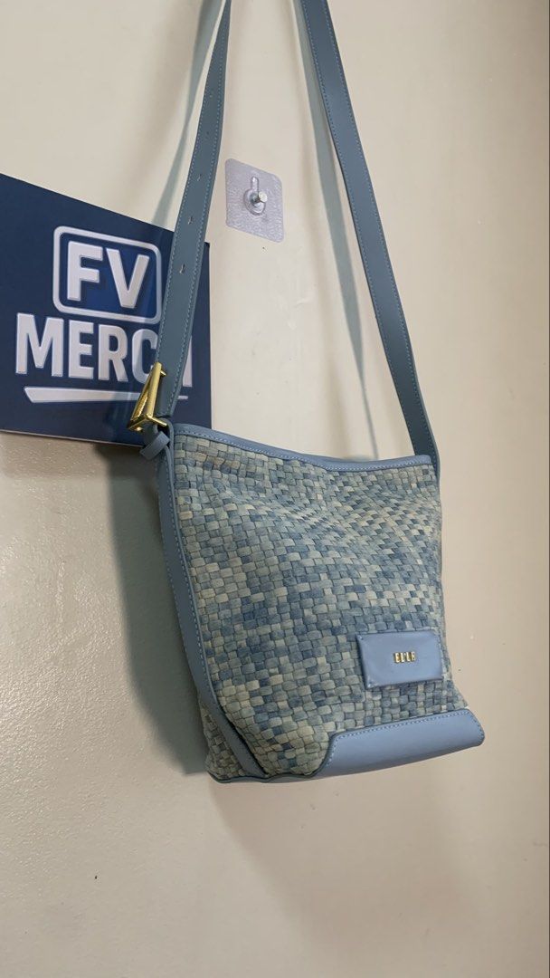 ELLE | vintage woven patchwork bucket bag (Category: Cross-body Bags) located in Mandaluyong City. Submitted by fv_merch (Listing ID 1463398217, Image 2). Description: ₱ 780 ELLE | vintage woven patchwork bucket bag; Issues: Minor Sign of Usage; More photos in comment section. ⚠ DISCLAIMER: All brand names, logos, and trademarks belong to their respective owners and are used for identification/authenticity purposes only. We are not affiliated wit