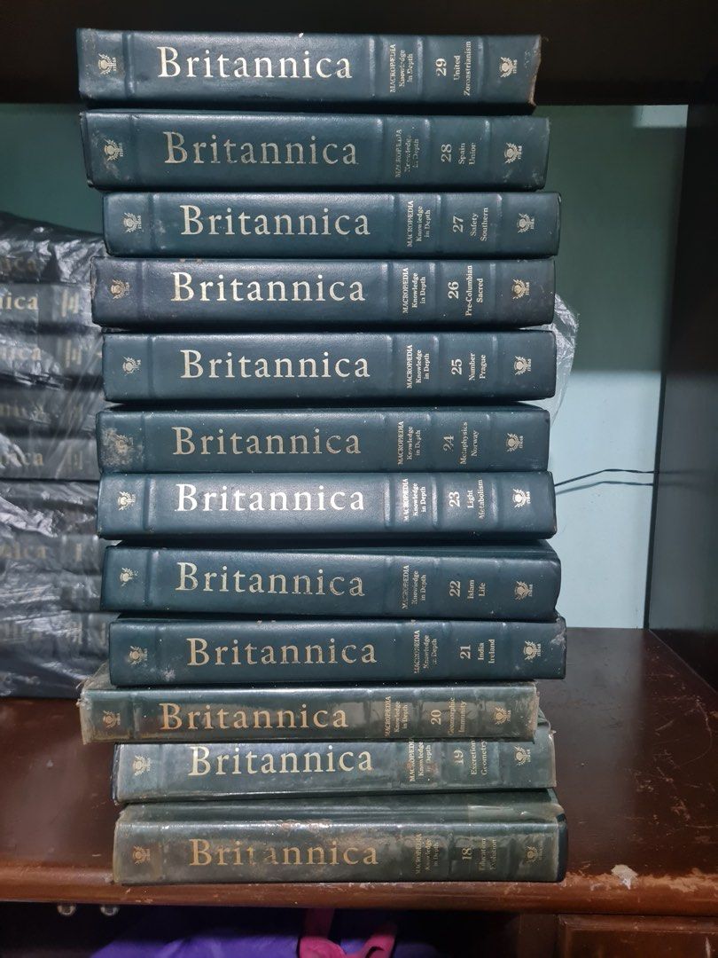 Britannica Encyclopedia (Category: Textbooks) located in Quezon City. Submitted by ayezeph (Listing ID 1463350952, Image 3). Description: Just need to dispose the books. You can name the price. Books are heavy not applicable for motorcycle transport. .