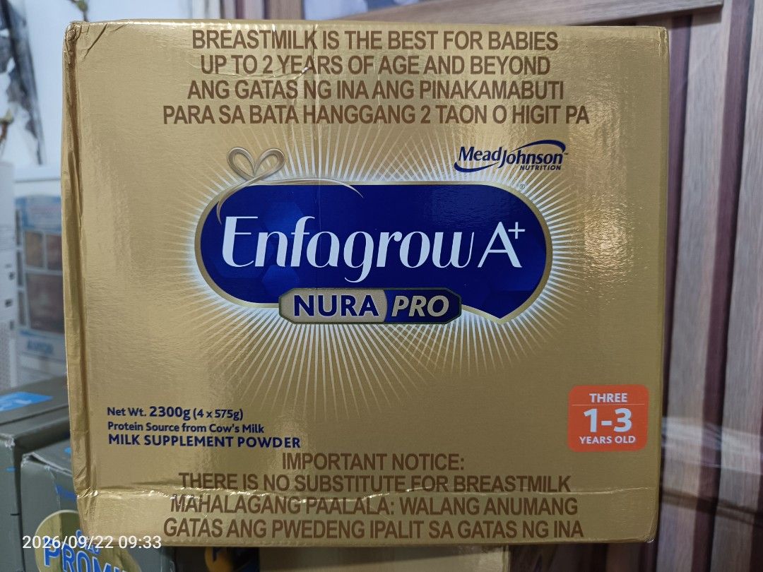 Enfagrow 1-3 2.3kgs (Category: Weaning & Toddler Feeding) located in Taguig. Submitted by thebelgas (Listing ID 1463335275, Image 1). Description: 2028 expiry SRP at 3249.