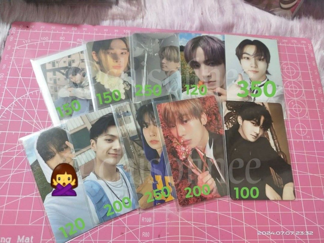ENHYPEN Photocards (QUITTING) READ DESCRIPTION (Category: K-Wave Merchandise) located in Bulacan. Submitted by chisoofie (Listing ID 1463525992, Image 1). Description: - ENHYPEN photocards all available except for 🙅‍♀️ - Prices clearly marked on each photocard - Includes rare photocards, perfect for collectors - DM for more details or to create a set for discounts!.