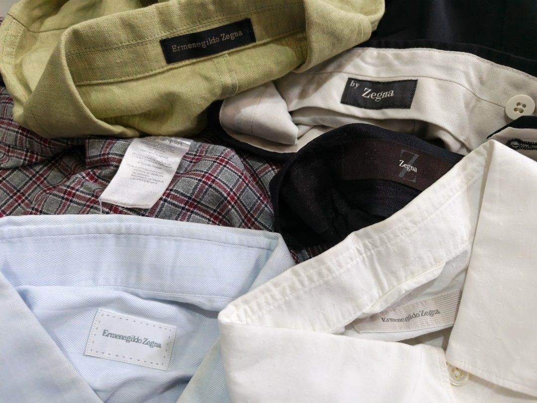 Ermenegildo Zegna (Category: Luxury Apparel) located in Taguig. Submitted by nextflip (Listing ID 1463345312, Image 1). Description: teaser only 1 linen blazer 2 pants 3 shirts.