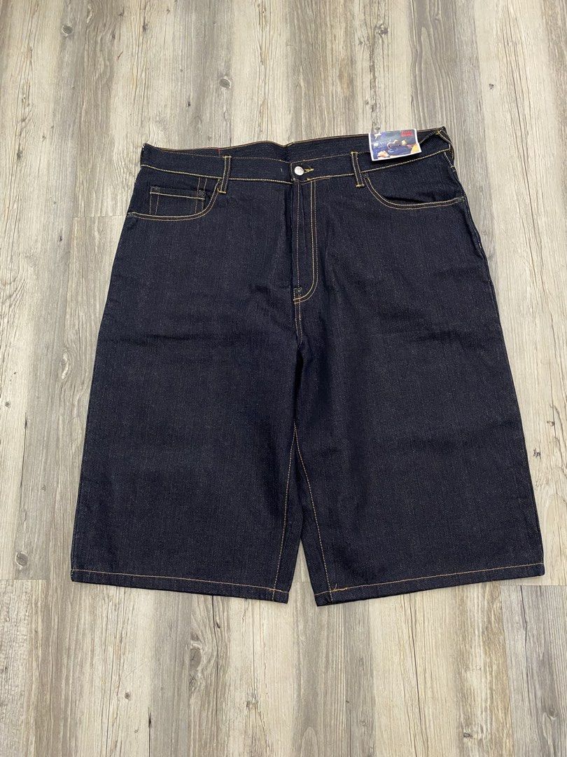 Evisu Embroidered Brand New Jorts (Category: Jeans) located in Cagayan de Oro. Submitted by gotchu.fit (Listing ID 1463451342, Image 3). Description: Evisu Embroidered Jorts (Deadstock) ▪️ Length 30 (free length alteration) ▪️ Waistline 42 ▪️ Leg opening 13 ▪️ Thigh 16 - embroidered - brand new with hangtag - crispy thick n heavy ISSUE: FLAWLESS 🏷️Mine: ₱2000 nego MOP: GCASH MOD: J&T SHIPPING FEE 80-90₱ Disclaimer: We are not affiliated with any