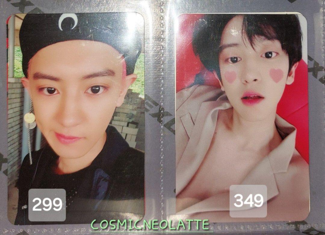 EXO CHANYEOL OFFICIAL PHOTOCARD (Category: K-Wave Merchandise) located in Daet. Submitted by CosmicNeoLatte (Listing ID 1463369445, Image 2). Description: Selling EXO Photocard (PC) collections. ***EXO Photocard*** 🍒CHANYEOL 🤑 Please refer to photos for options and pricing. **Item(s) available unless marked "✨️SOLD"** ✔️ Clean, good condition, kept in PC binder Note: Distorts on the photo are due to lights and clear plastic cover from the PC bi