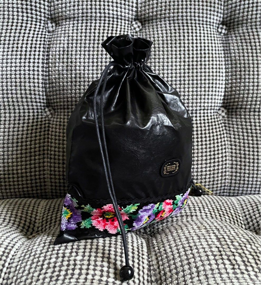 Feiler Drawstring Pouch bag (Category: Purses & Pouches) located in Bulacan. Submitted by thriftbagcollections (Listing ID 1463440940, Image 2). Description: Feiler Drawstring Pouch bag,Excellent condition!Approx;H-11”W-9”.