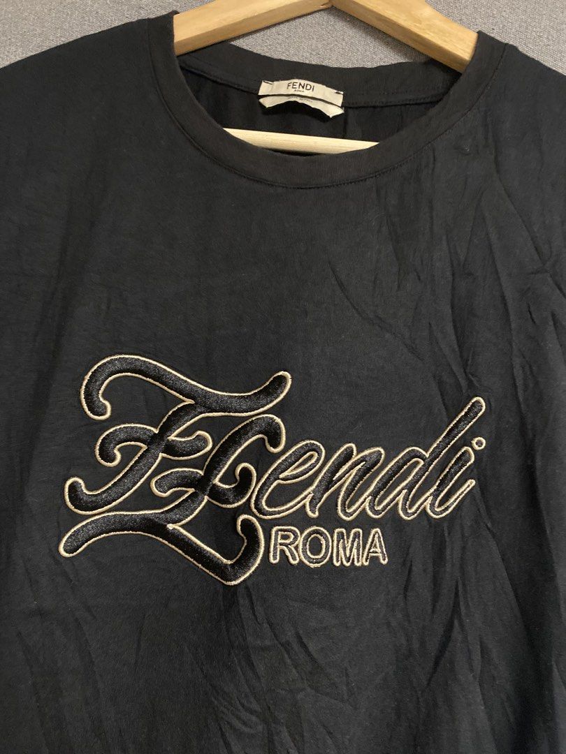 Fendi Shirt (Category: Shirts) located in Cabuyao City. Submitted by ukaythriftshirt (Listing ID 1463396646, Image 2). Description: Fendi Shirt Excellent Condition Medium Dimes 20-26.5 Color rate 9/10 No issue - 380.