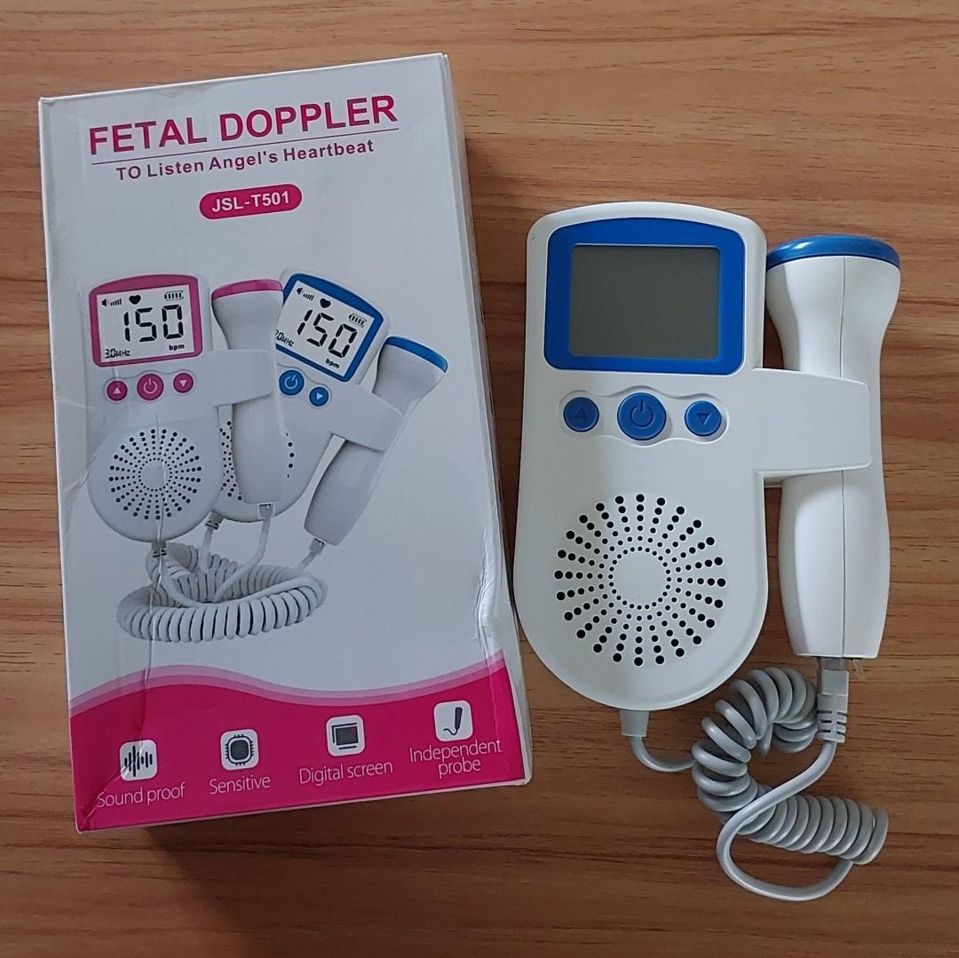Fetal Doppler (Category: Maternity Care) located in Bacolod City. Submitted by mommanana (Listing ID 1463394452, Image 1). Description: - Fetal Doppler - barely used P200 Orig price P264. Selling for P200 BUNDLE: TAKE ALL FOR P2,500 - Maternity Support Belt and blue hospital binder - Tucks Medicated Cooling Pads - Dula Peri Bottle - Fetal Doppler - LED Blue Light Therapy Lamp.