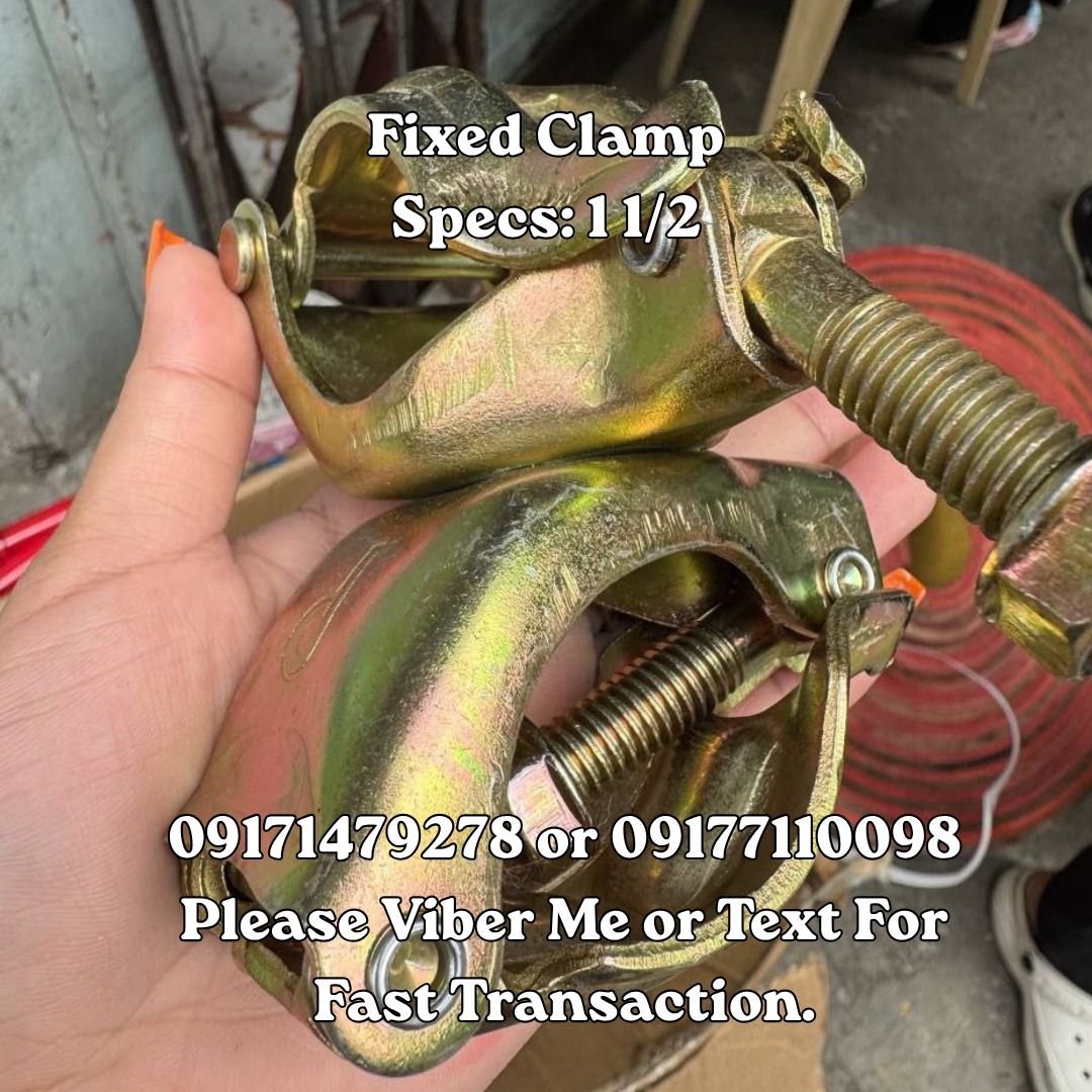Fixed Clamp Specs: 1 1/2 (Category: Everything Else Others) located in Manila. Submitted by 09171479278_elsie. (Listing ID 1463372378, Image 1). Description: Fixed Clamp Specs: 1 1/2.