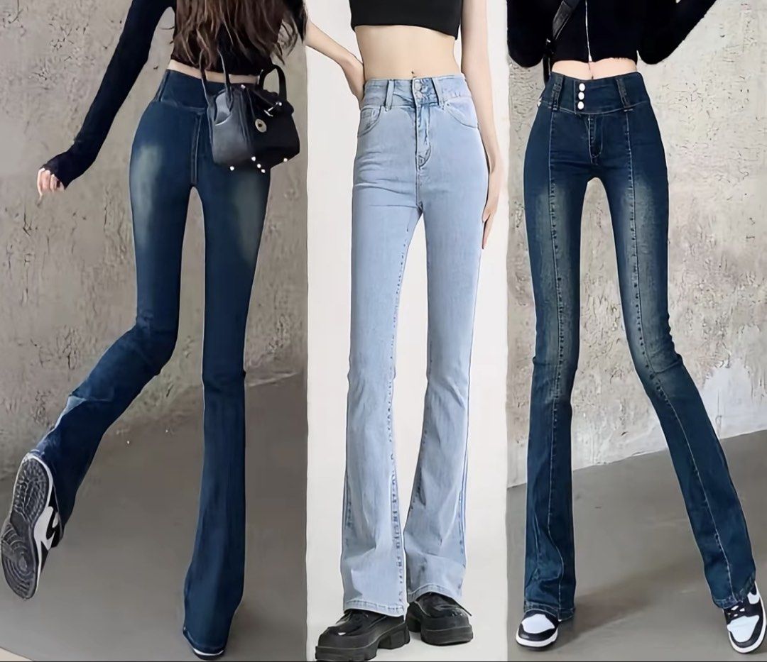 Flared Jeans or Pants (Category: Jeans) located in Rizal. Submitted by earixel (Listing ID 1463502708, Image 2). Description: Size: 26 Used once only Location: Cainta, Rizal Mode of Payment: GCash / Maya / Cash Mode of Delivery (MOD): Meetup at LRT2 Marikina-Pasig Station or Big R Junction / Lalamove / Grab (Buyer pays shipping fee) .