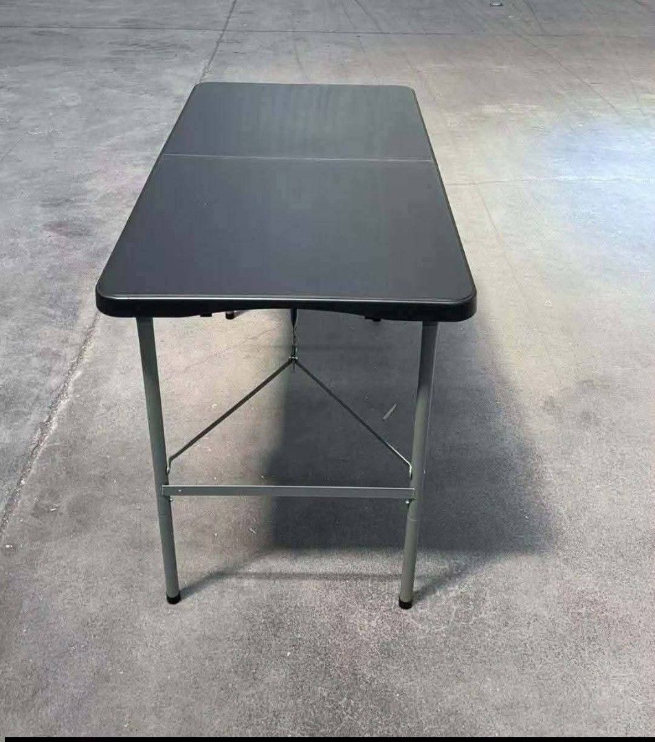 Foldable table (Category: Tables & Sets) located in Manila. Submitted by dolorchris69891 (Listing ID 1463362299, Image 3). Description: ✅ HARD PLASTIC FOLDING TABLE ✅ 6ft Size 180cmx74cmx76cm MATERIALS: ⭐HIGH DENSITY POLYETHYLENE TABLE TOP ⭐ POWDER COATED STEEL FRAME OTHERS: ⭐UV PROTECTED ⭐ LIGHT WEIGHT ⭐RUST RESISTANT ⭐STAIN RESISTANT ⭐EASY TO CLEAN ⭐FOLD IN HALF ⭐ MULTIFUNCTIONAL FOLDING TABLE ⭐ PICNIC TABLE ⭐PARTY TABLE ⭐FOR BUSINESS USE ⭐HEAV