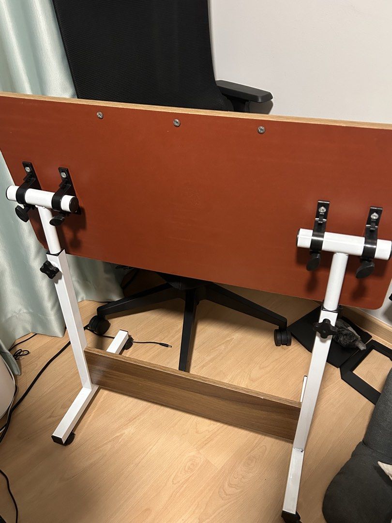 Foldable table (Category: Tables & Sets) located in Singapore. Submitted by bigminiworld (Listing ID 1463496319, Image 2). Description: Table size is 80cm x 40cm. Height is adjustable. Own collection.